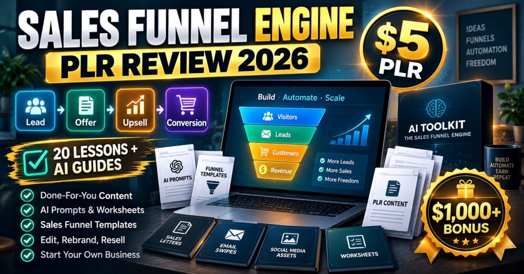 AI Toolkit The Sales Funnel Engine PLR Review