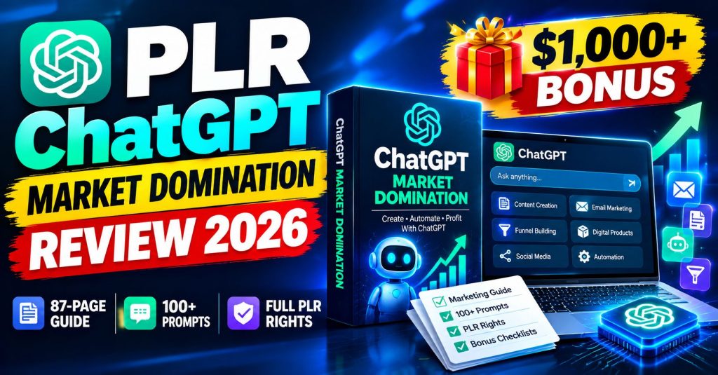 PLR ChatGPT Market Domination Review