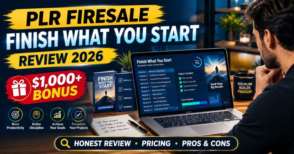 PLR Firesale Finish What You Start Review