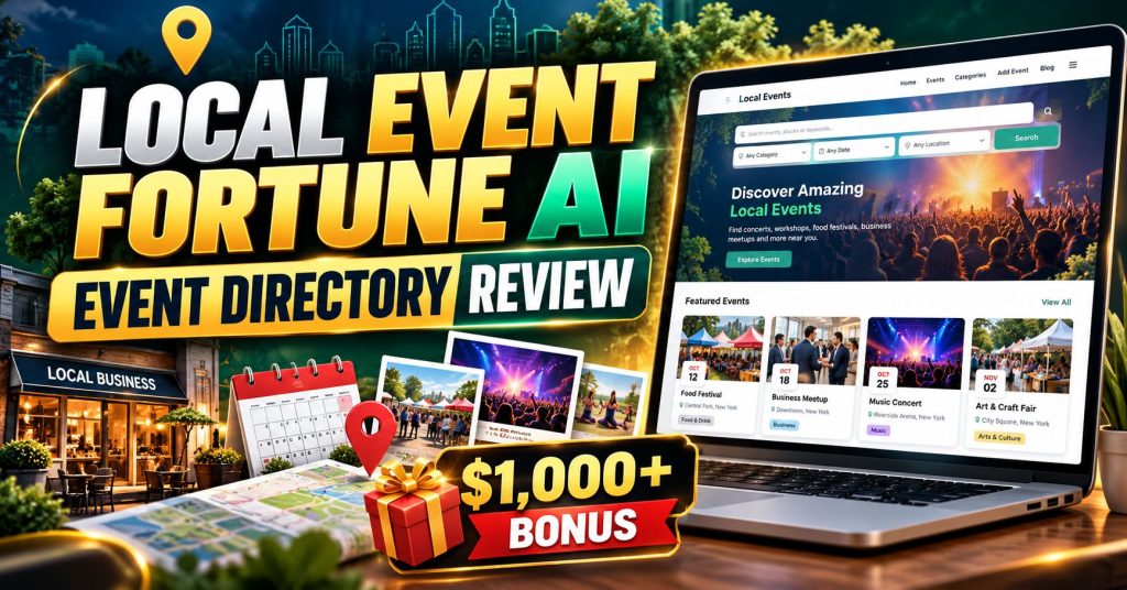 Local Event Fortune AI Event Directory Profit System Review
