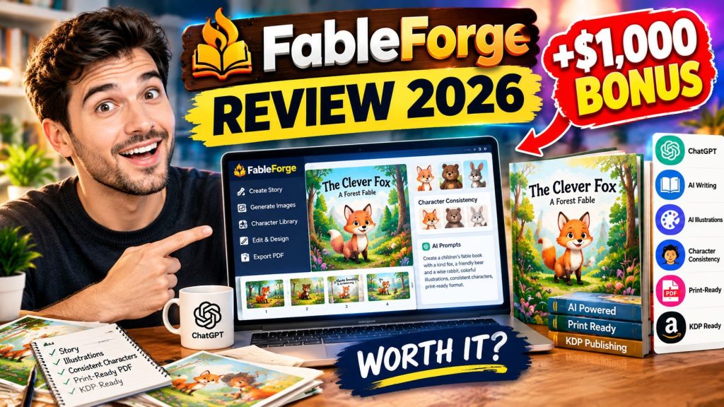 FableForge Print-Ready Kids Fable Books From Your ChatGPT Review