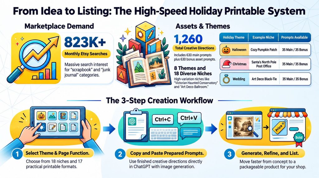 Holiday Visual Scrapbook Printables Review