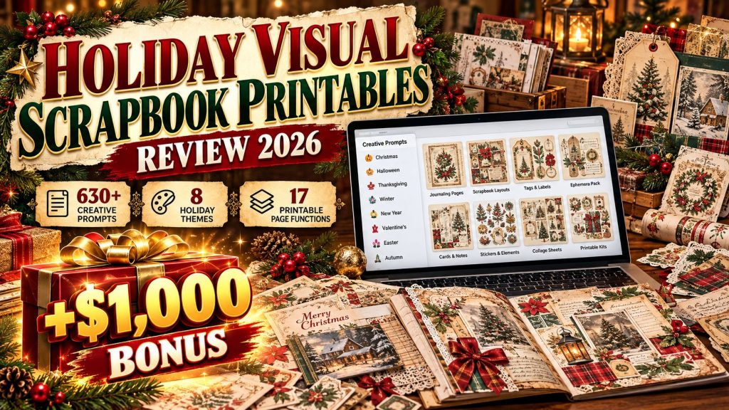 Holiday Visual Scrapbook Printables Review