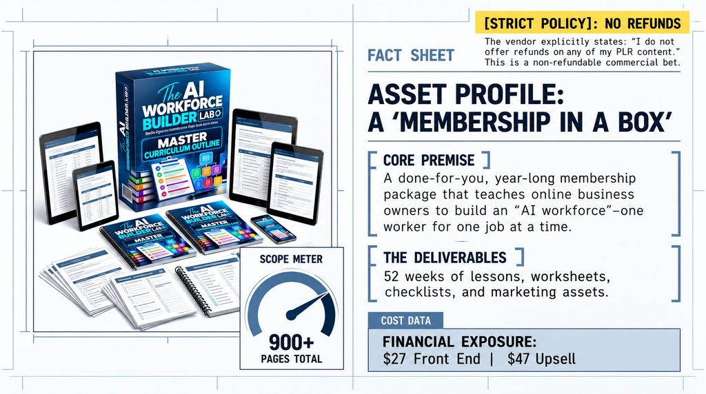 PLR The AI Workforce Builder Lab Membership Review