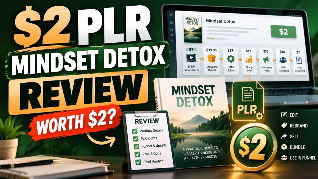 $2 PLR Mindset Detox PLR Review